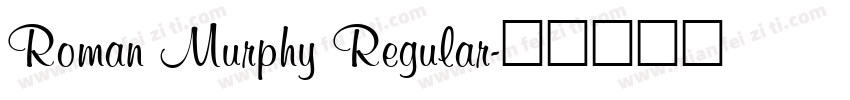 Roman Murphy Regular字体转换
